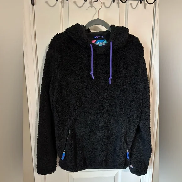 Chubbies black sherpa hoodie size medium - Picture 1 of 6
